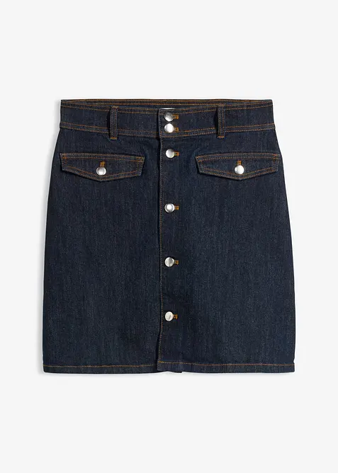 Jeansrock mit Knopfleiste, bonprix