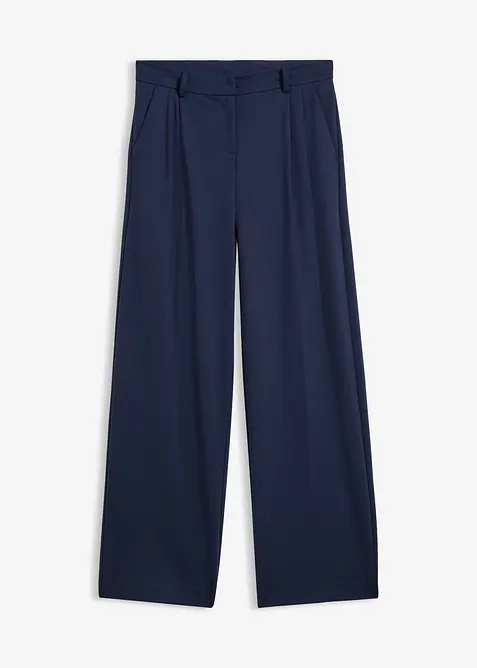 Bundfaltenhose aus bequemen Punto di Roma, bonprix