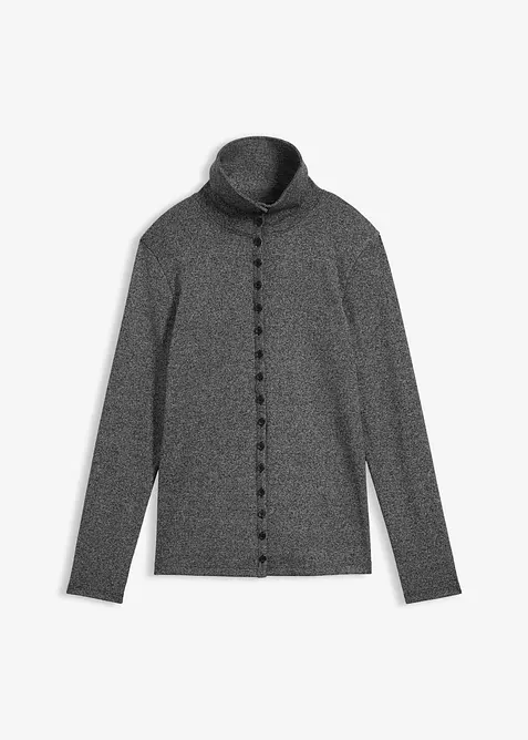 Langarmshirt mit Knopfleiste, bonprix