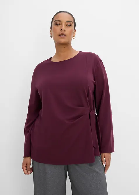 Langarmshirt aus feinem Viskose-Mix, bonprix