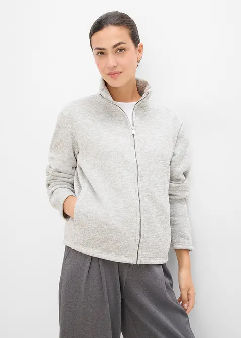 Veste polaire &agrave; col montant, bonprix