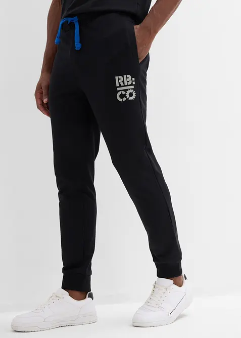 Pantalon de jogging &agrave; d&eacute;tails contrastants, bonprix