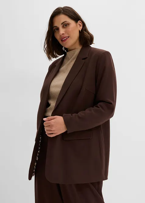 Longblazer aus flie&szlig;endem Viskose-Mix, bonprix