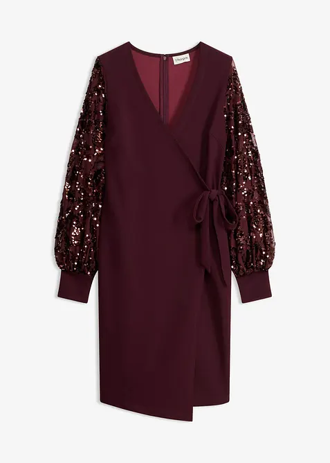 Midikleid mit Paillettenstickerei an den &Auml;rmel, bonprix