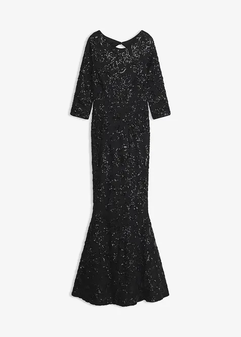 Paillettenkleid mit R&uuml;ckenausschnitt, bonprix
