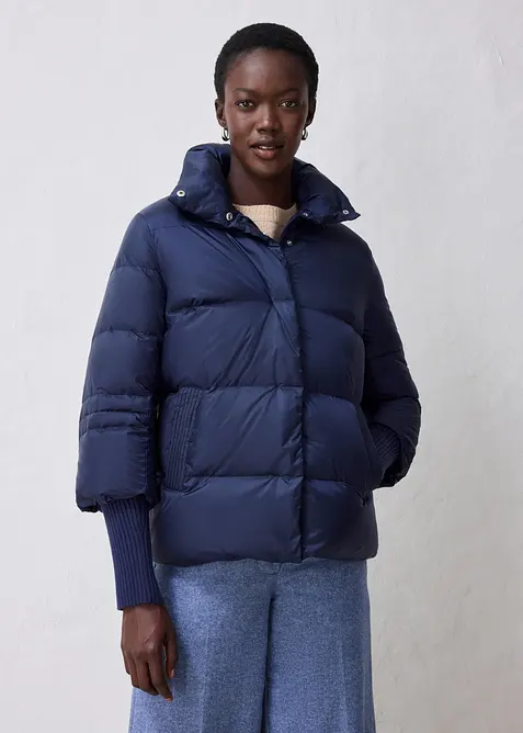 Doudoune &agrave; manches en maille, bonprix