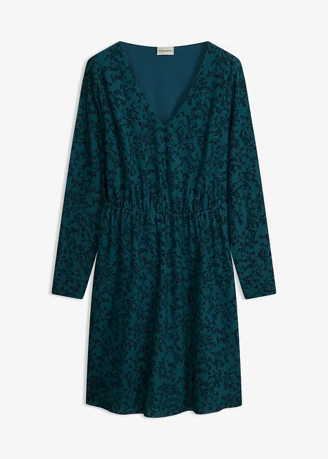 Jerseykleid aus Samt, bonprix