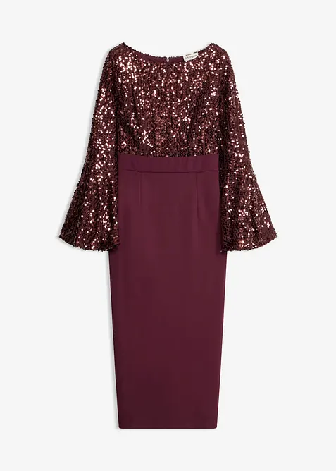 Midikleid mit Pailletten, bonprix