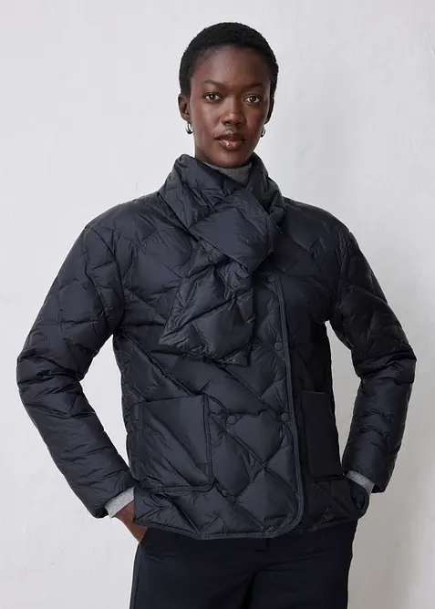Veste doudoune avec empi&egrave;cement doux (2&nbsp;pces avec &eacute;charpe), bonprix