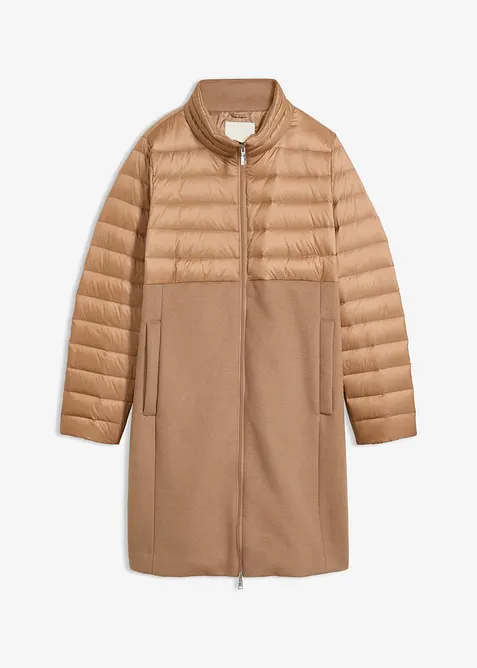 Manteau doudoune en m&eacute;lange de mati&egrave;res, bonprix