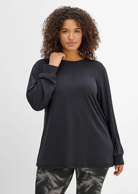 Sport-Shirt mit Baumwolle, schnelltrocknend, bonprix