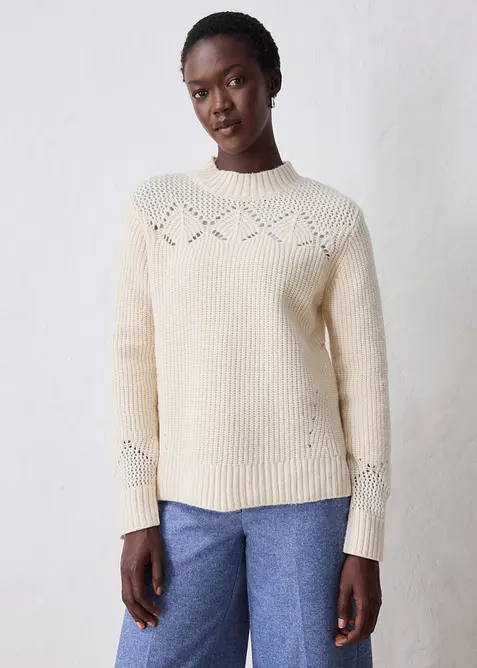 Pull doux en laine majoritaire, bonprix