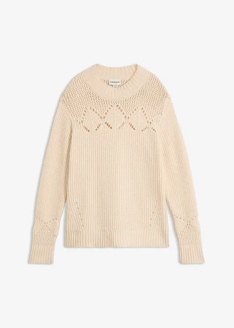 Pullover aus weichem Woll-Mix, bonprix
