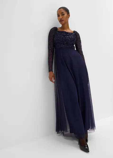 Abendkleid mit Paillettenstickerei, bonprix