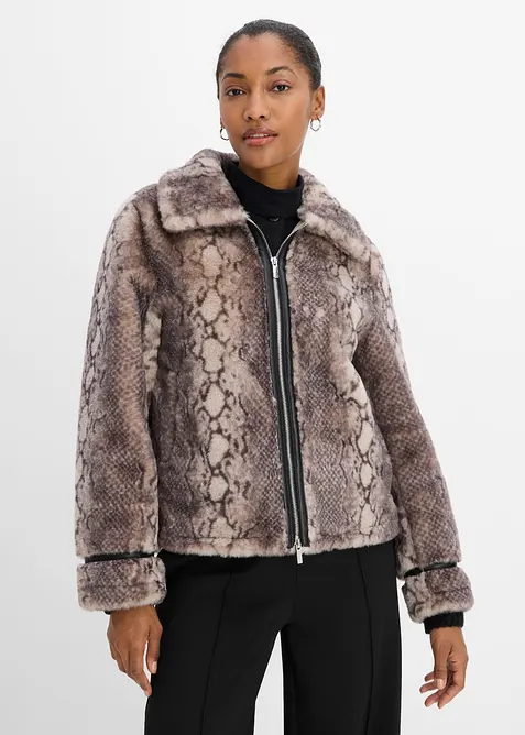 Veste en peluche, bonprix