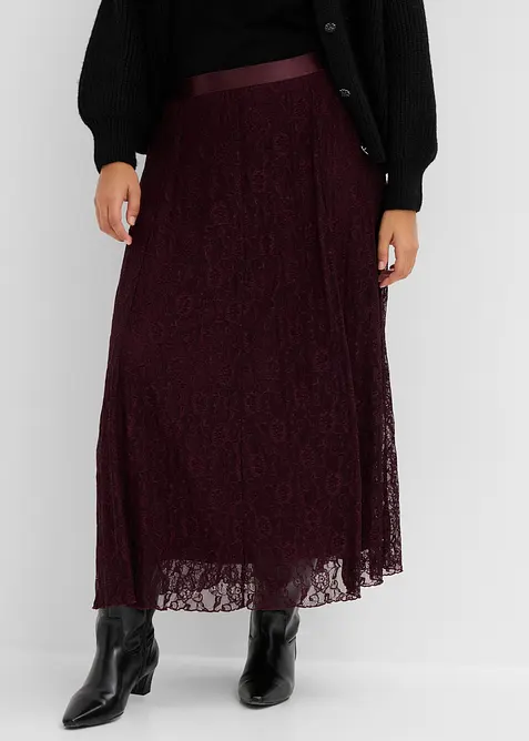 Jupe longue en dentelle, bonprix