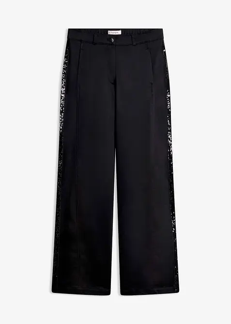 Baumwoll-Stretchhose mit Galonstreifen, bonprix