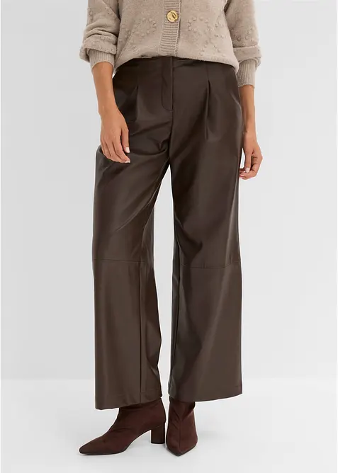 Lederimitat-Hose im Marlene-Stil, bonprix