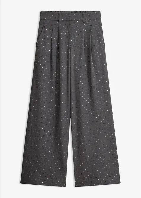Bundfaltenhose mit Glitzer, bonprix