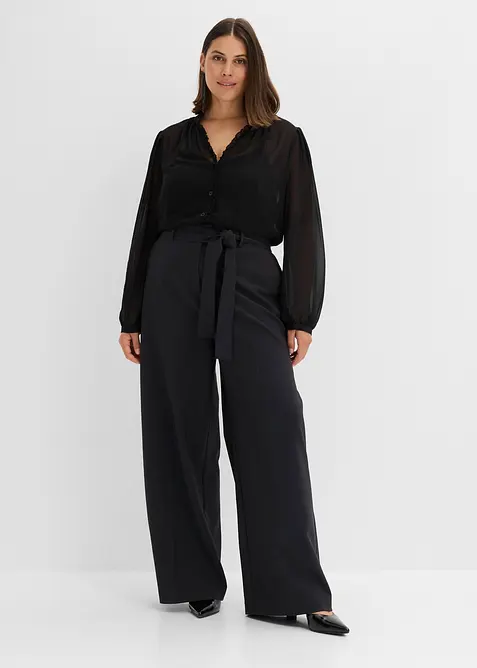 Jumpsuit im Material-Mix, bonprix