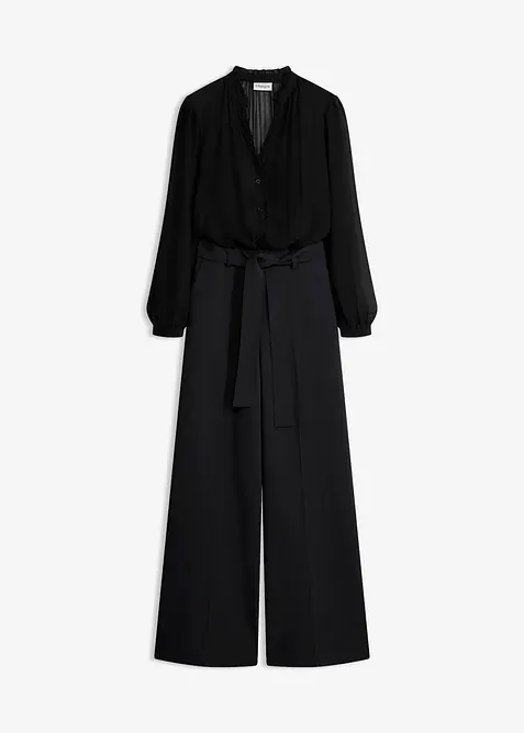 Jumpsuit im Material-Mix, bonprix