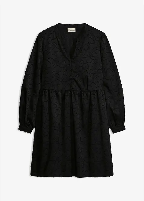 Langarm Kleid mit Stickerei, bonprix