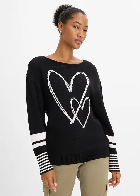 Jacquard-Pullover, bonprix