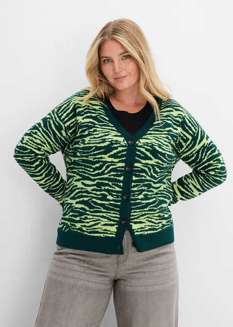 Gilet en maille jacquard, bonprix