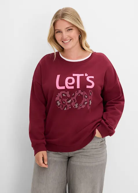 Sweat doux en coton majoritaire, bonprix