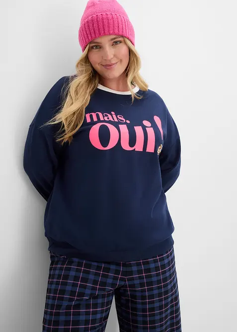 Sweat doux en coton majoritaire, bonprix