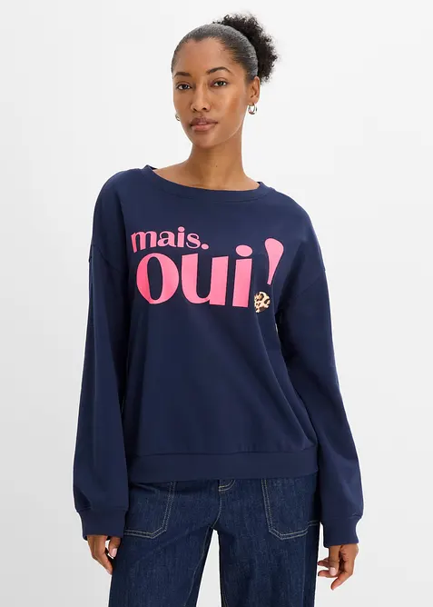 Sweat doux en coton majoritaire, bonprix