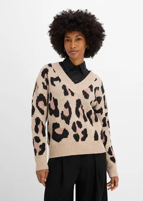 Pullover mit Jacquardmuster, bonprix