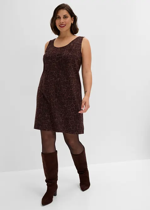 Tr&auml;gerkleid in Wildleder-Optik, bonprix