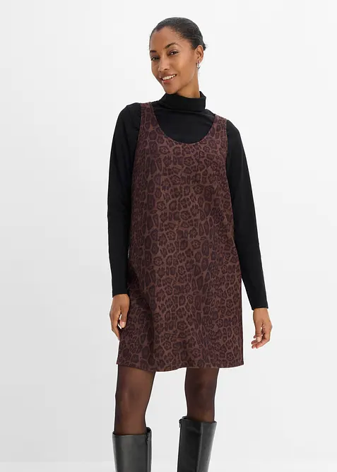 Tr&auml;gerkleid in Wildleder-Optik, bonprix
