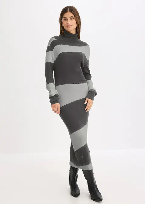 Strickkleid aus feinem Viskose-Mix, bonprix