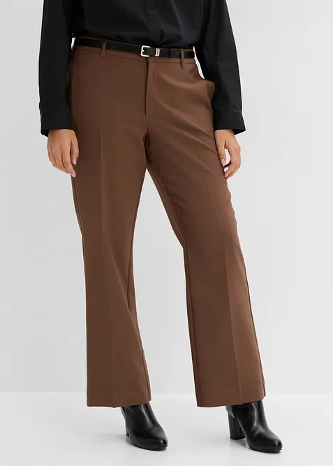 Pantalon  f&eacute;minin &agrave; pinces, bonprix