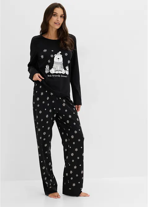 Pyjama 100% coton avec masque de sommeil, bonprix