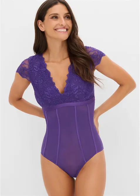 Body avec dentelle douce, bonprix