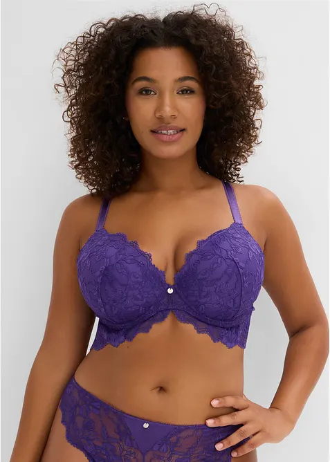 Soutien-gorge &agrave; coques avec dentelle, bonprix