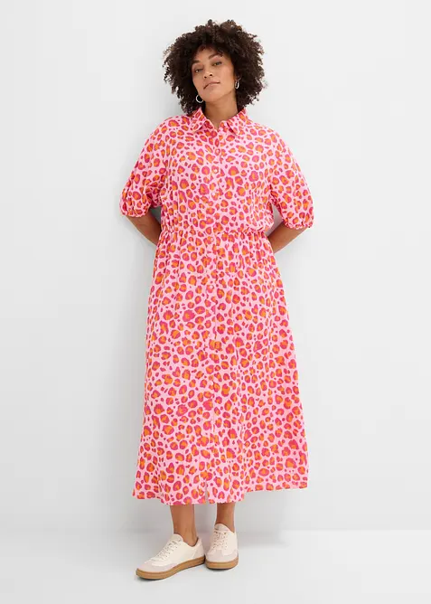 Robe chemise en gaze de coton, bonprix