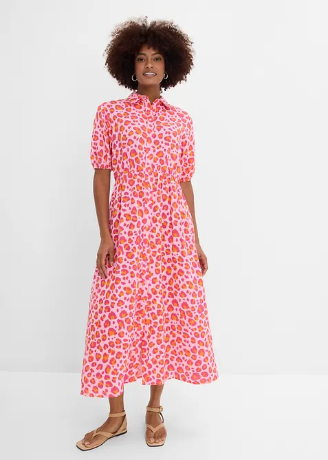 Robe chemise en gaze de coton, bonprix