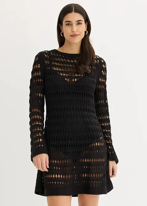 Robe en crochet, bonprix