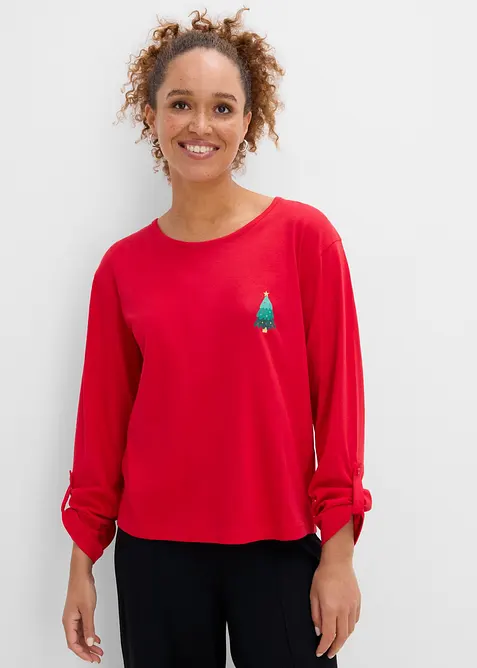 Langarmshirt aus reiner Bio-Baumwolle, bonprix