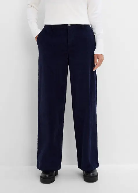 Cordhose aus elastischem Baumwoll-Mix, bonprix