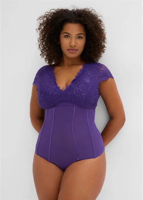 Body avec dentelle douce, bonprix
