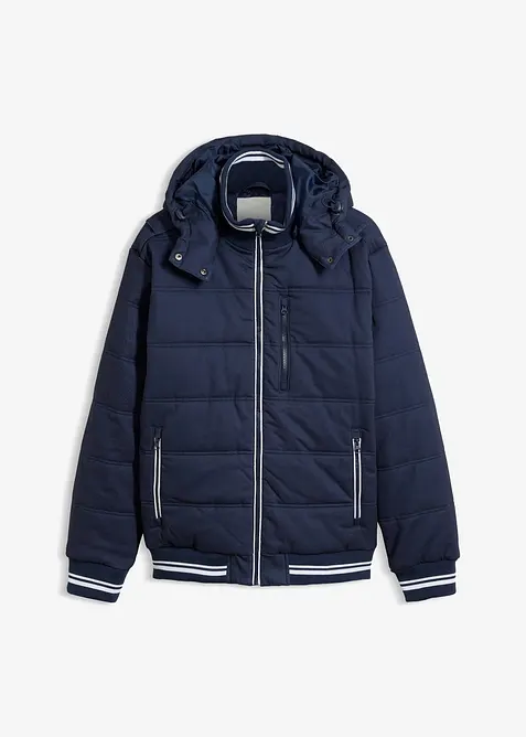 Blouson matelass&eacute; &agrave; capuche amovible, bonprix