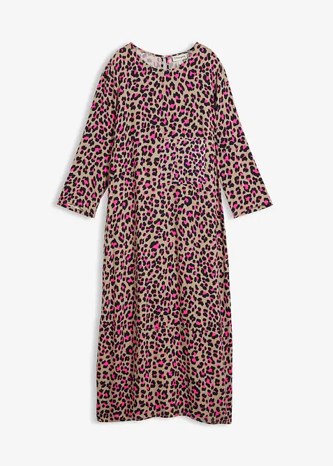 Midikleid aus flie&szlig;ender Viskose, bonprix