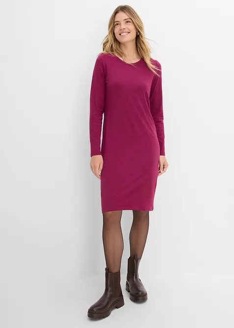 Jerseykleid aus Baumwolle mit Stretch (2er Pack), bonprix