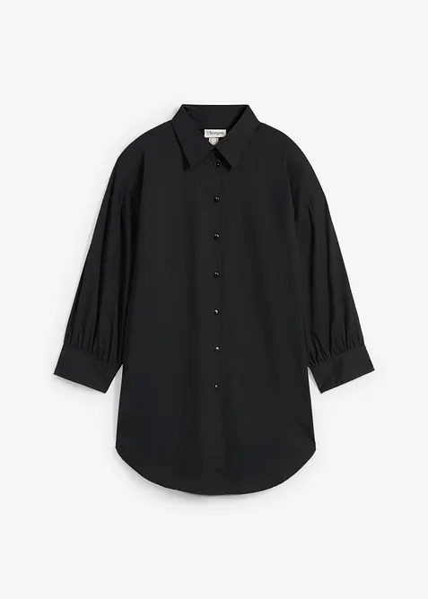 Oversize-Hemd aus reiner Bio-Baumwolle, bonprix