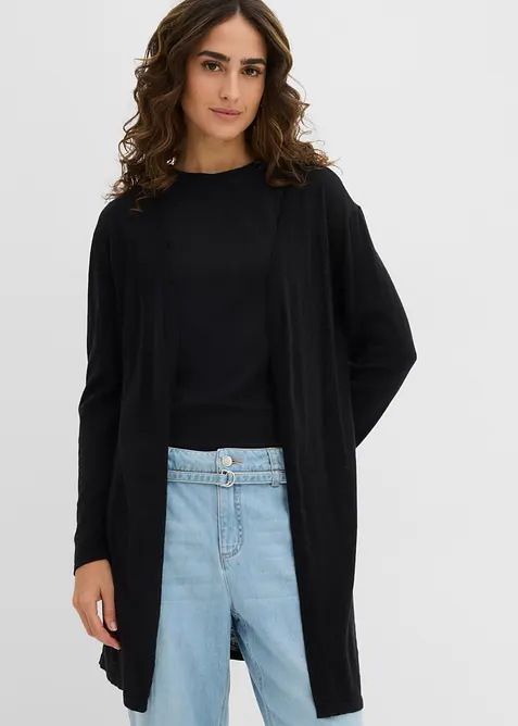 Longstrickjacke, offen, bonprix